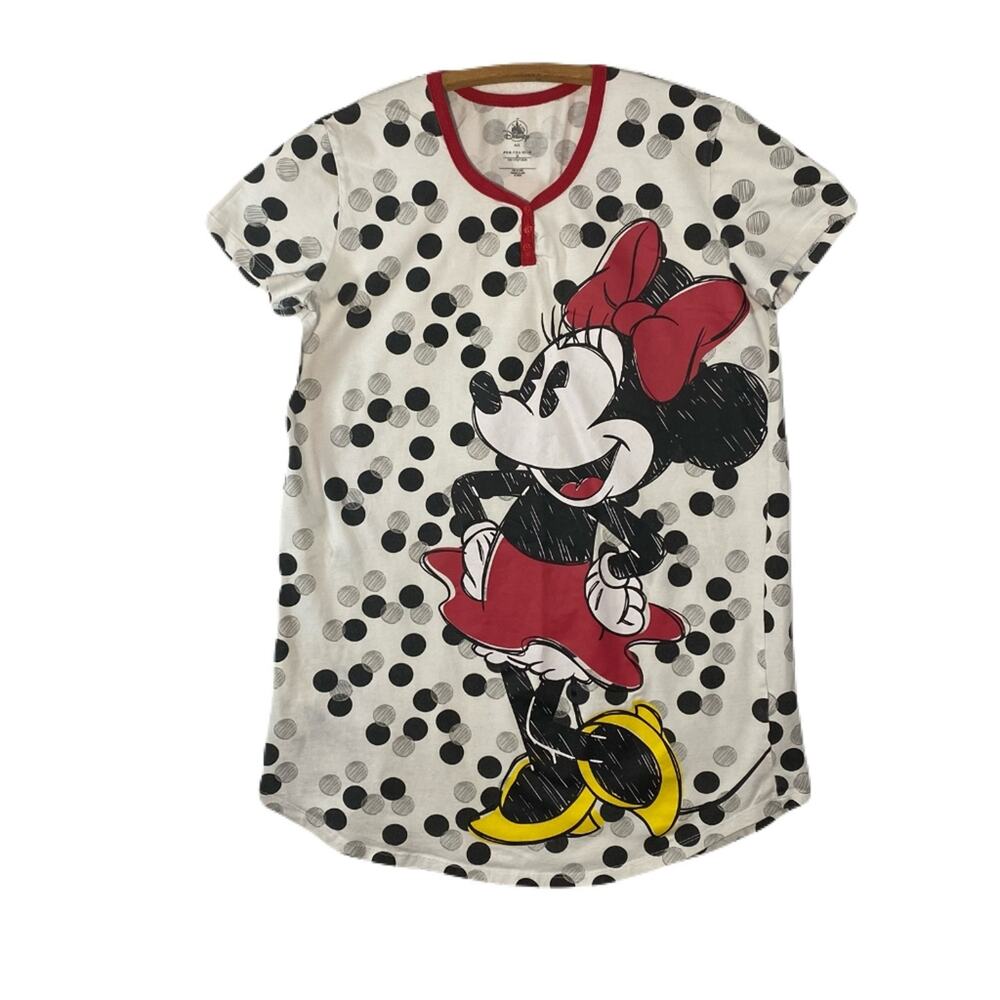 DISNEY “101 Dalmatians/ Minnie Mouse” Sleep Shirts (Bundle of 2) Womens Size M/L - Picture 1 of 12